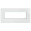 vidaXL Table console Blanc Brillant 155 x 29 x 74 cm Bois d&rsquo;ing&eacute;nierie