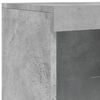 vidaXL Buffets avec lumi&egrave;res LED 3 pcs gris b&eacute;ton bois d'ing&eacute;nierie