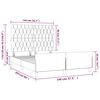 vidaXL Cadre de lit sans matelas vert fonc&eacute; 140x200 cm velours