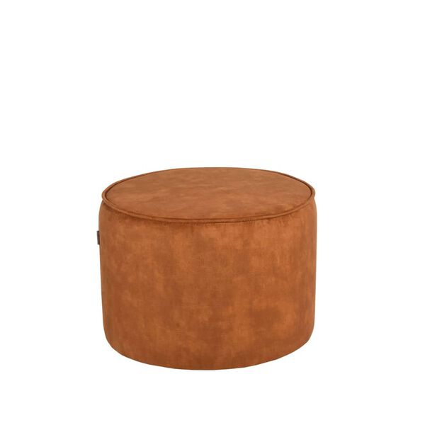 LABEL51 Pouf Tibo 55x55x40 cm Ocre Velours