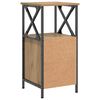 vidaXL Tables de chevet 2 pcs ch&ecirc;ne artisanal bois d'ing&eacute;nierie