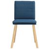 vidaXL Chaises &agrave; manger lot de 4 bleu tissu