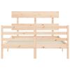 vidaXL Cadre de lit sans matelas 120x200 cm bois massif