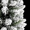 vidaXL Sapin de No&euml;l artificiel Blanc 120 cm PVC, m&eacute;tal et plastique