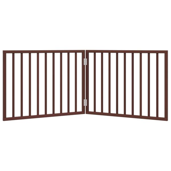 vidaXL Barri&egrave;re pour chien pliable 2 panneaux 160 cm bois de peuplier