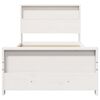 vidaXL Cadre de lit Blanc 90 x 190 cm Bois d'ing&eacute;nierie