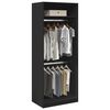 vidaXL Garde-robe noir 80x50x200 cm bois d'ing&eacute;nierie