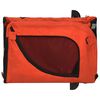 vidaXL Remorque de v&eacute;lo pour animaux de compagnie orange et noir