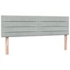 vidaXL Sommier &agrave; lattes de lit et matelas gris clair 160x220cm velours