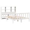 vidaXL Lit biblioth&egrave;que sans matelas blanc 160x200 cm bois pin massif