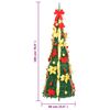 vidaXL Sapin de No&euml;l artificiel escamotable 150 LED vert 180 cm
