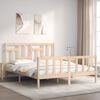 vidaXL Cadre de lit sans matelas 160x200 cm bois massif de pin