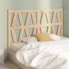 vidaXL T&ecirc;te de lit 126x4x100 cm Bois massif de pin
