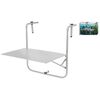 ProGarden Table de balcon Gris mat