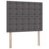 vidaXL Lit de Rangement Gris 120 x 200 cm Cuir synth&eacute;tique