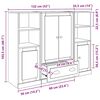 vidaXL Haut Armoire 3 pcs Ch&ecirc;ne artisanal Bois d'ing&eacute;nierie