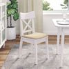 vidaXL Coussins de si&egrave;ge 4 pcs Cr&egrave;me 40 x 40 x 3 cm