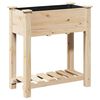 vidaXL Cache-pot de jardin avec étagère Beige 71 x 37 x 76,5 cm