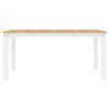 vidaXL Ensemble &agrave; manger Panama 5 pcs blanc bois de pin massif