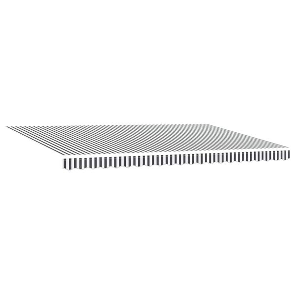 vidaXL Auvent r&eacute;tractable anthracite et blanc 5x3 m tissu et aluminium