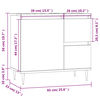 vidaXL Armoire salle de bain ch&ecirc;ne sonoma 65x33x60 cm