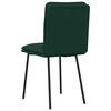 vidaXL Chaises &agrave; manger lot de 4 Vert fonc&eacute; Velours