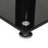 vidaXL Supports de haut-parleurs 2 pcs noir et argenté 4 piliers