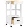 vidaXL Chariot de cuisine MONZA 48x40x88,5 cm bois massif de pin