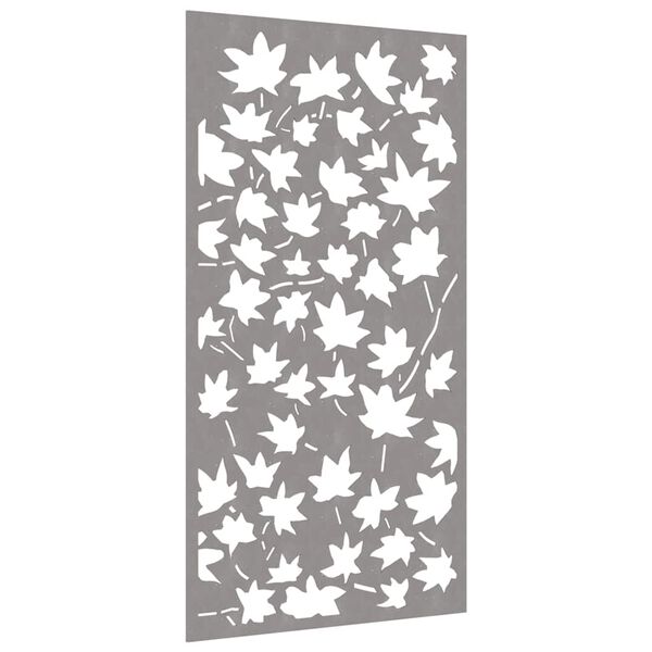 vidaXL D&eacute;coration murale jardin 105x55 cm acier corten design feuille