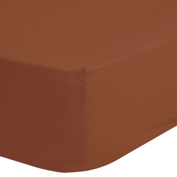 Good Morning Drap-housse 180x220 cm Terre cuite