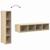 vidaXL Armoire suspendue avec stockage Ch&ecirc;ne Sonoma 20 x 29,5 x 100 cm
