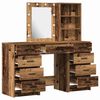 vidaXL Table de Toilette avec tiroir 3 pcs Marron 40 x 41 x 135 cm