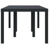 vidaXL Table de jardin pour repas Anthracite 200 x 100 x 73 cm