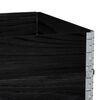 vidaXL Colliers de palette 3 pcs noir 120x80 cm bois de pin solide