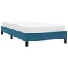 vidaXL Cadre de lit sans matelas bleu fonc&eacute; 90x210 cm velours