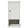 vidaXL Armoire de salle de bain avec porte VIGO Blanc et Blanc Antique