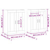 vidaXL Armoires murales 2 pcs ch&ecirc;ne sonoma bois d'ing&eacute;nierie