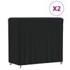 vidaXL Housses pour portant de bois de chauffage 2 pcs 122x61x106 cm
