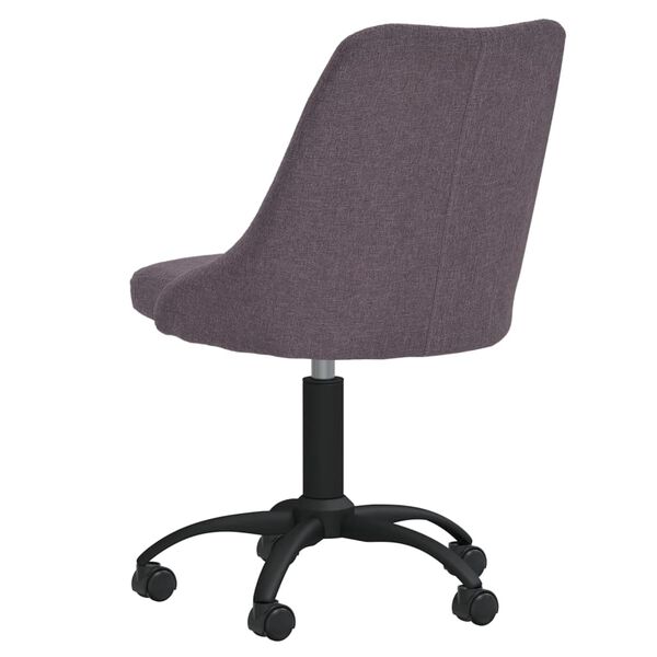 vidaXL Chaise pivotante &agrave; manger Taupe Tissu