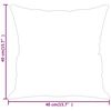 vidaXL Coussins d&eacute;coratifs lot de 2 Taupe 40x40 cm Tissu microfibre