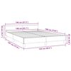 vidaXL Cadre de lit sans matelas cr&egrave;me 140x190 cm tissu