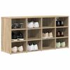 vidaXL Cabinet &agrave; chaussures avec &eacute;tag&egrave;re Ch&ecirc;ne Sonoma 103 x 30 x 51 cm