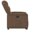 vidaXL Fauteuil inclinable &eacute;lectrique marron tissu