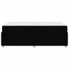 vidaXL Cadre de lit avec matelas Noir 120 x 200 cm tissu