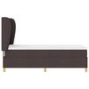 vidaXL Lit &agrave; ressorts avec matelas gris fonc&eacute; 90x190 cm Marron fonc&eacute;