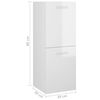 vidaXL Armoire de salle de bain Blanc brillant Bois d&rsquo;ing&eacute;nierie