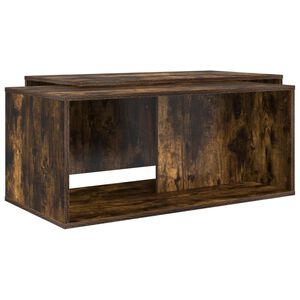 vidaXL Ensemble de tables basses 2 pc Ch&ecirc;ne fum&eacute; 90 x 48 x 40 cm