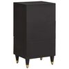 vidaXL Buffet avec tiroir Noir 40 x 33 x 75 cm Bois de mangue massif