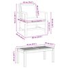 vidaXL Ensemble de canapé de jardin Naturel Bois de teck solide