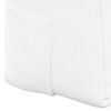 vidaXL Coussin de Dos Blanc 100 x 24 x 50 cm tissu